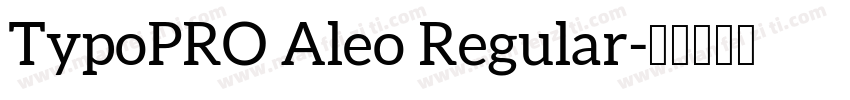 TypoPRO Aleo Regular字体转换